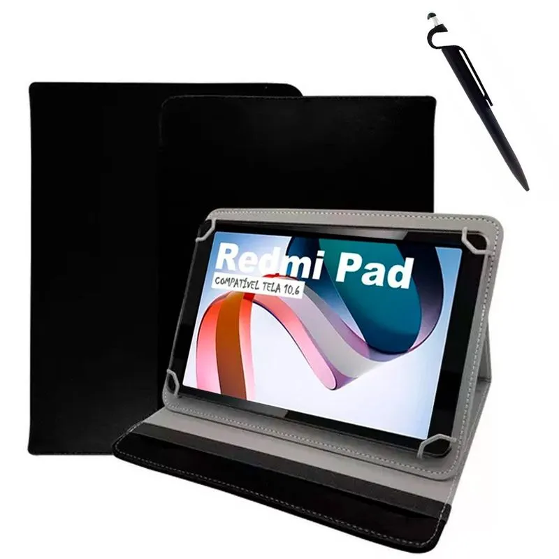 Capa Giratória Para Tablet Redmi Pad 10.6 + Caneta + Película