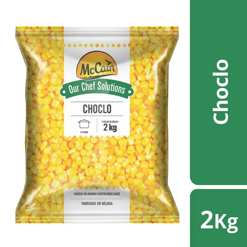 Choclo congelado Mc Cain bolsa 2 kg.