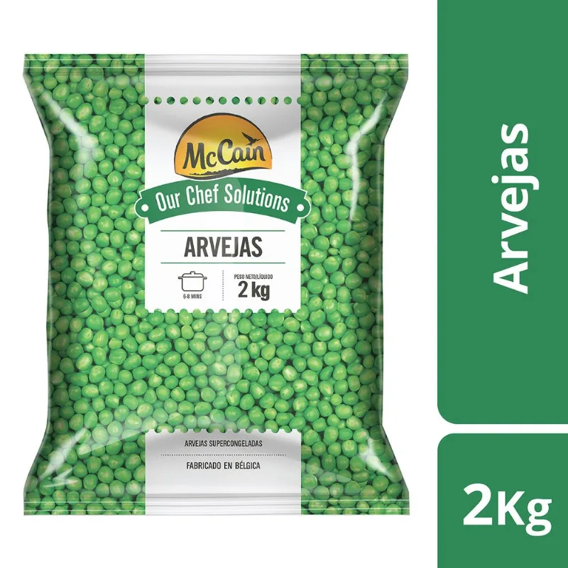 Arvejas congeladas Mc Cain bolsa 2 kg.