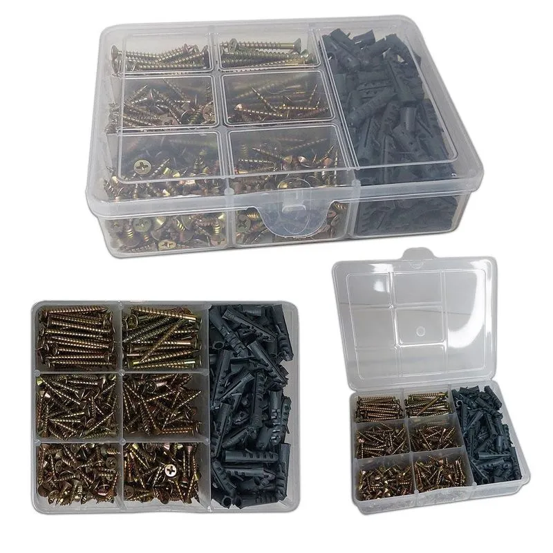 Kit 500 Parafusos Chipboard Philips E Buchas + Maleta