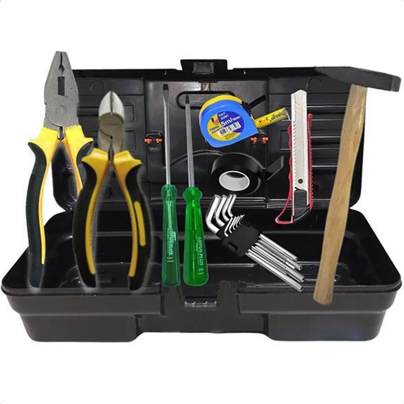 Kit De Ferramentas Jogo Conjunto Com 17 Pçs + Maleta