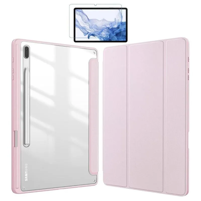 Capa Acrílico Slot Caneta Para Tablet S7fe 12.4 T730 + Vidro