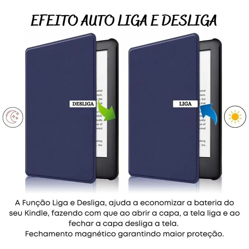 Capa Magnética Couro Sintético Para Kindle 11 Geração C2V2L3