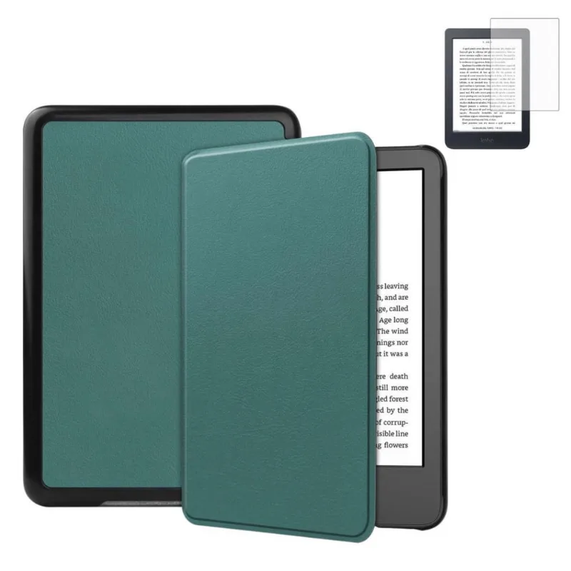 Capinha Couro Sintético Para Kindle 11 (C2V2L3) + Película