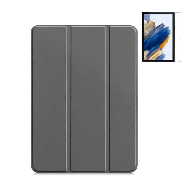 Capa Auto Sleep Couro Para Samsung Tab A8 10.5 X200+película