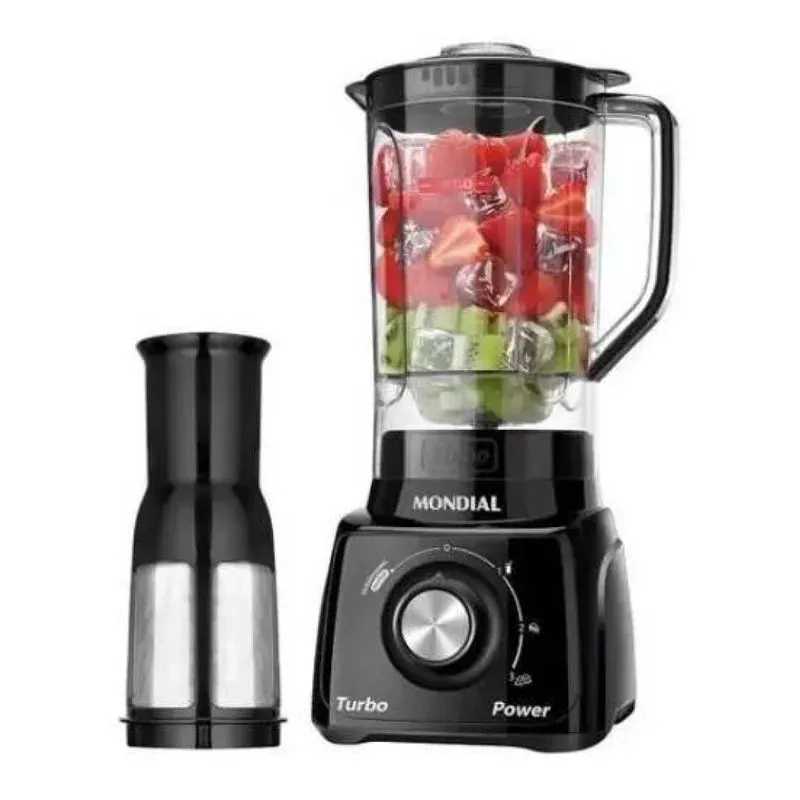 Liquidificador Mondial Turbo Power L-99 2.2 L preto 127V Cor:Preto