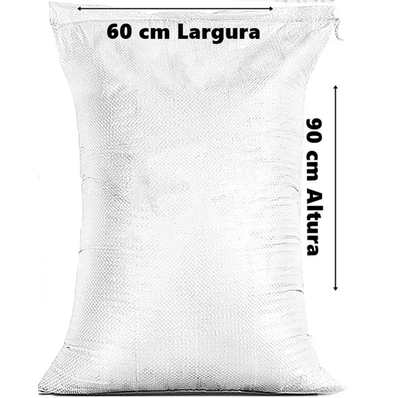 Sacos De Rafia Entulho Obra Reforçado Com 10 Unid 60 X 90cm