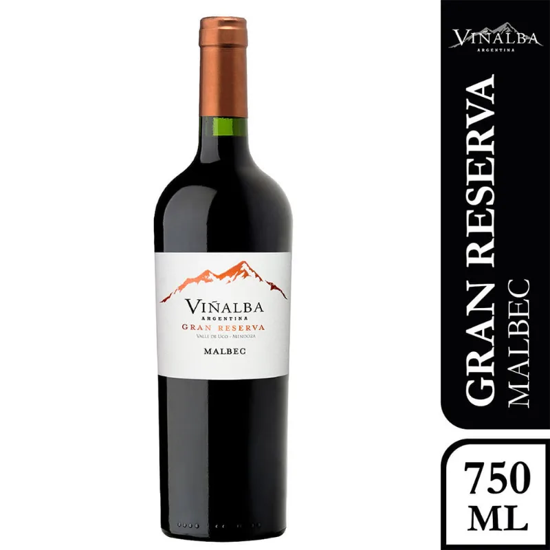 Vino Tinto Malbec Gran Reserva 750 Ml Viñalba
