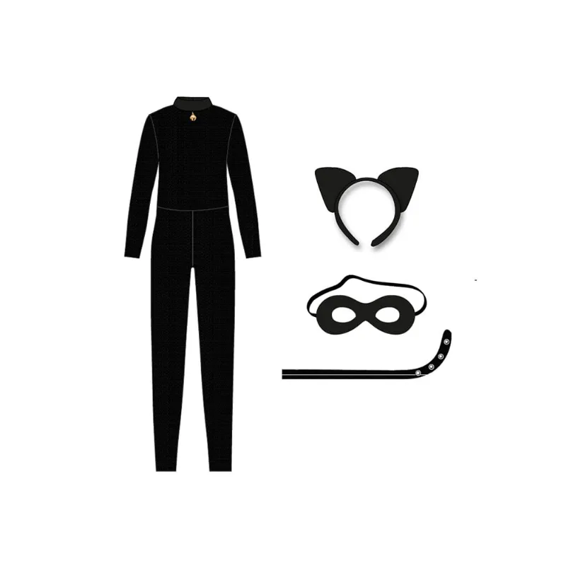 Disfraz Vulcanita Cat Noir Miraculous Talle 1