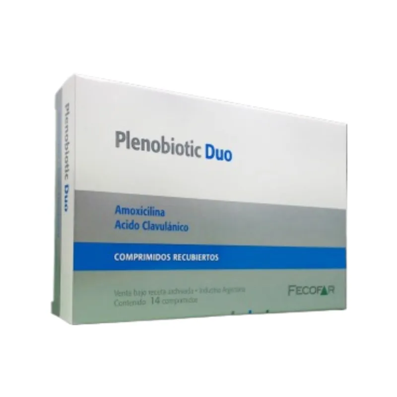 Plenobiotic Duo Amoxicilina + Clavulánico, C. x 14 Comp
