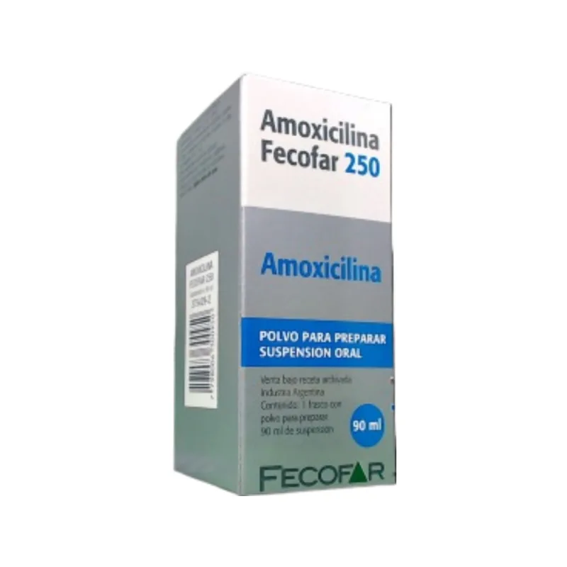 Amoxicilina Fecofar Amoxicilina 250 mg Jarabe x 90 ml