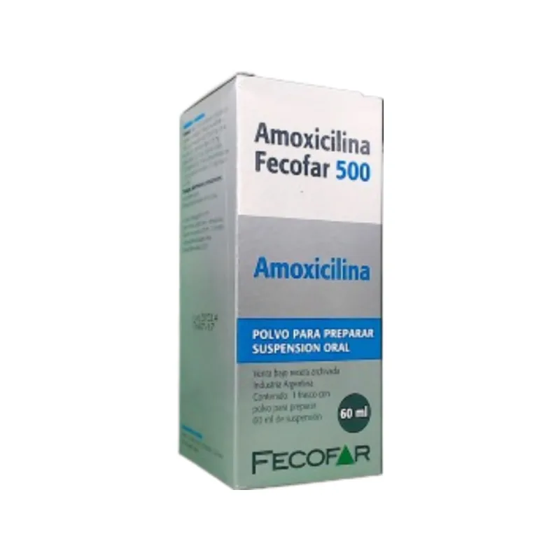 Amoxicilina Fecofar Amoxicilina 500 mg Jarabe x 60 ml
