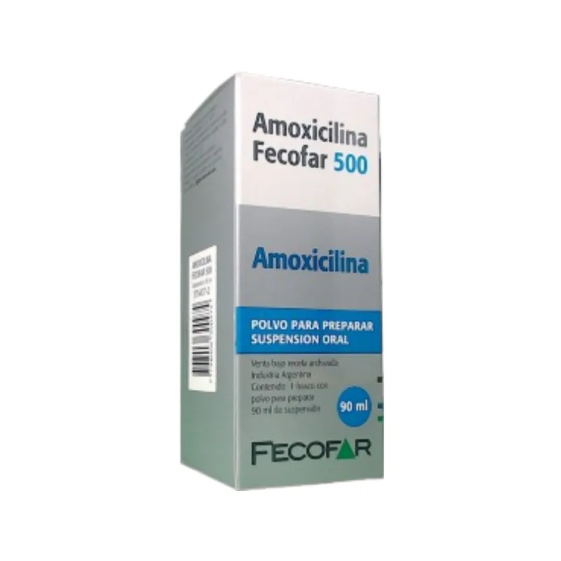 Amoxicilina Fecofar Amoxicilina 500 mg Jarabe x 90 ml