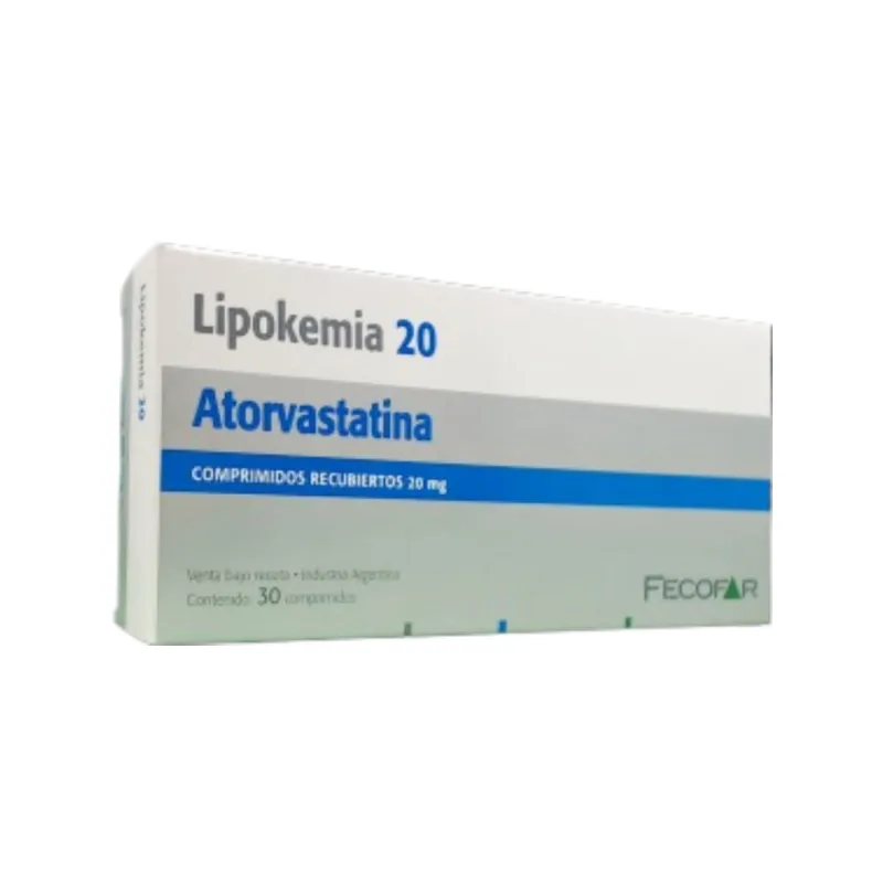 Lipokemia 20 mg Atorvastatín x 30 Comp