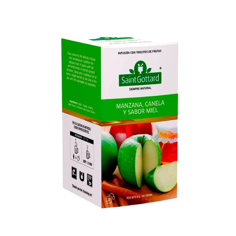 Té Saint Gottard Manzana Canela Y Miel 20 U