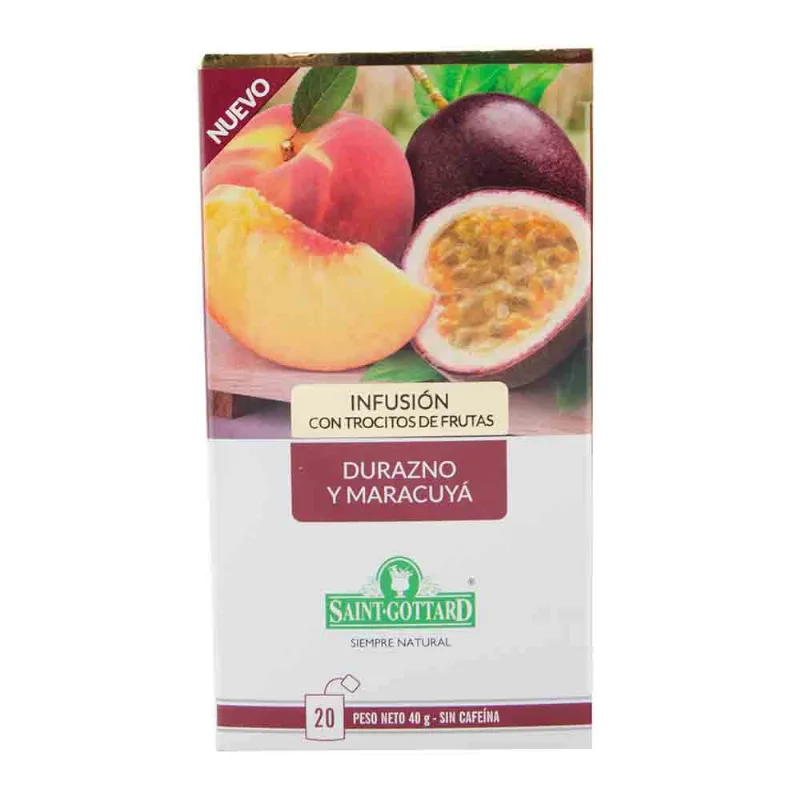 Té Saint Gottard Aromático En Saquitos X20un Té Saint Gottard Saquitos Durazno Y Maracuyá 20 U
