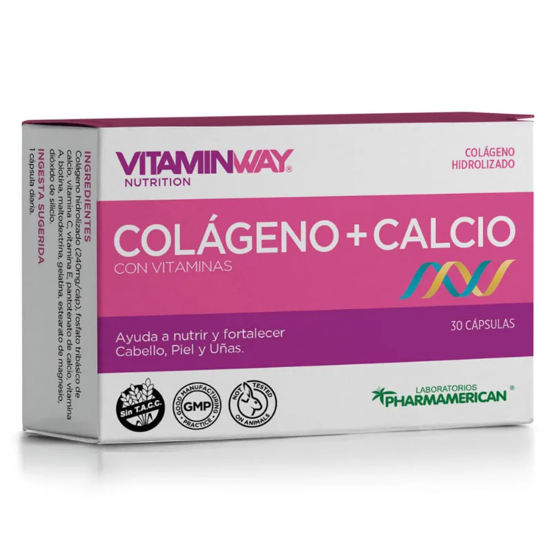 Suplemento Dietario Vitamin Way Colágeno + Calcio x 30 un