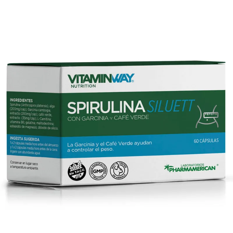 Suplemento Dietario Vitamin Way Spirulina Siluett x 60 Cápsulas