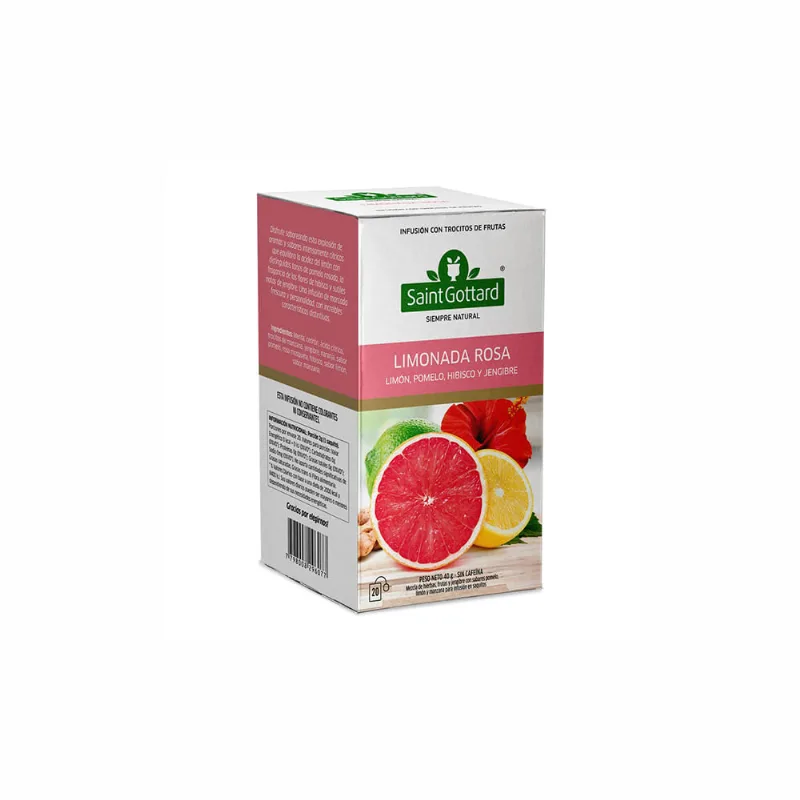 Té Limonada Rosa Saint Gottard 20 Saquitos