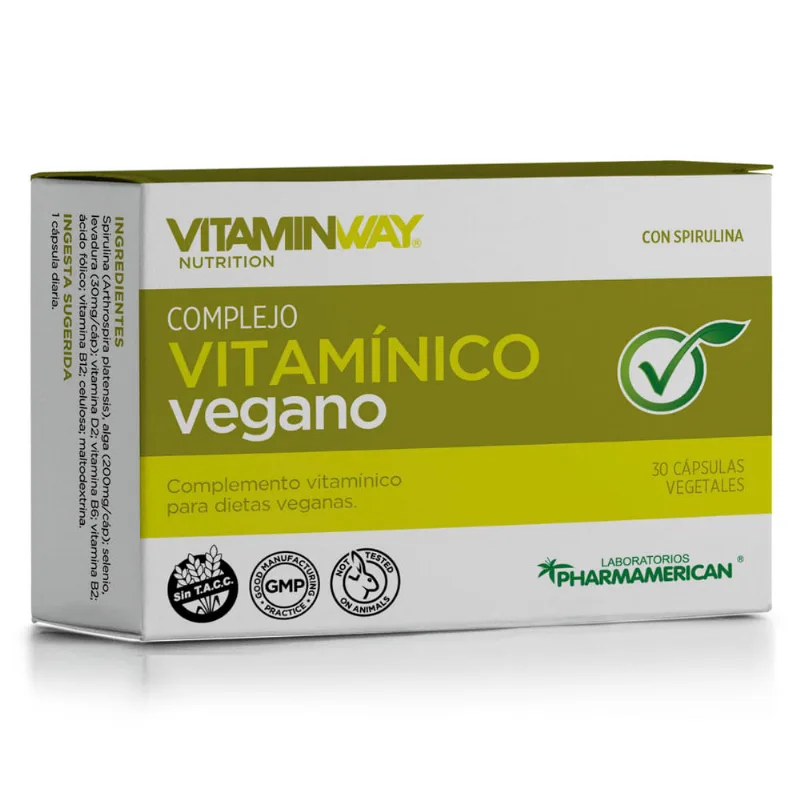 Suplemento Dietario Vitamin Way Vegano con Spirulina x 30 Cápsulas