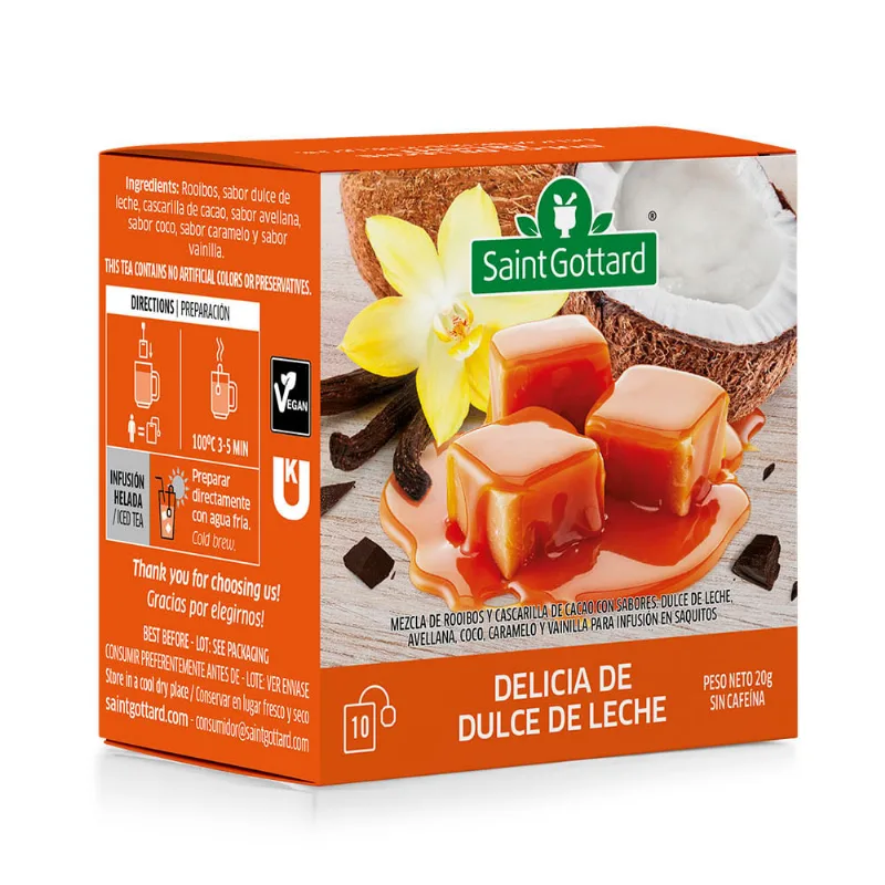 Te Dulce De Leche En Saquitos 20 Gr Saint Gottard