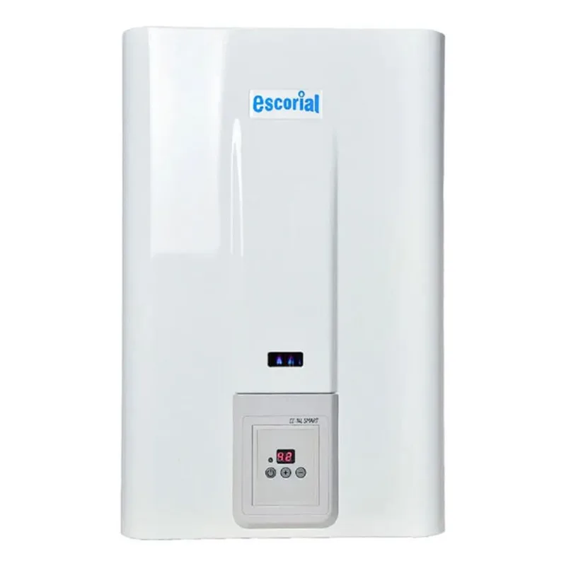 Calefón A Gas Escorial Smart 14l Tiro Natural Digital Blanco Gn