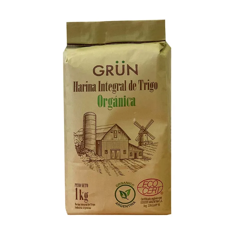 Harina Integral Grun Organica 1kg