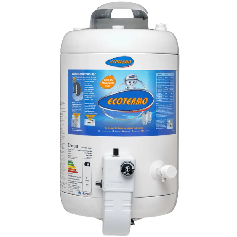 Termotanque Ecotermo 23L Gn Alta Recup. De Colgar Conex. Superior