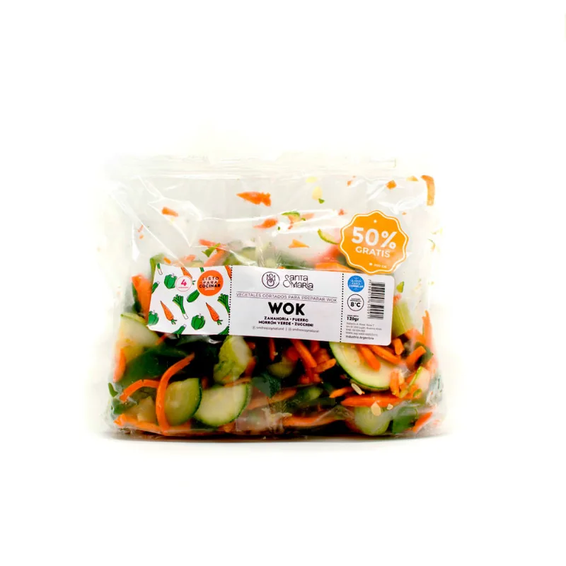 Mix de Verduras para Wok 120 Grs Wok Mezcla De Vege