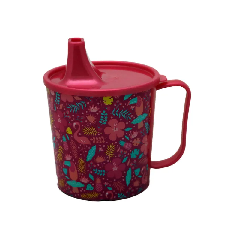 Taza Pico Bebe Plastico Linea Flamenco