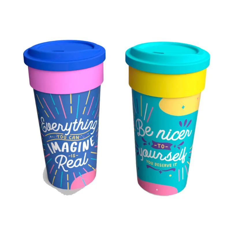 Vaso Doble Fondo Surtido Plástico 530 Ml Zott