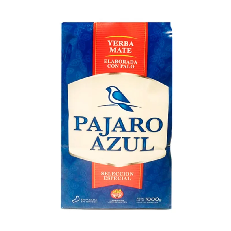 Yerba mate Pájaro Azul con palo 1 kg.