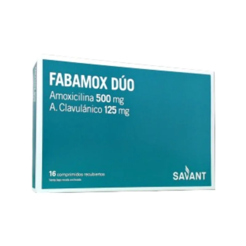 Fabamox Duo 500/125 mg x 16 Comp Recubiertos