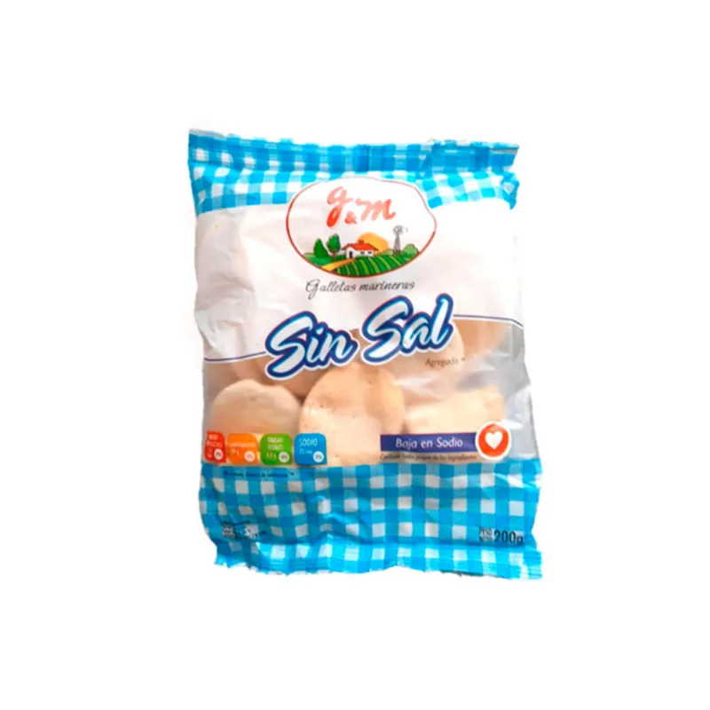 Galletitas Marineras Sin Sal Gym 350 Gr