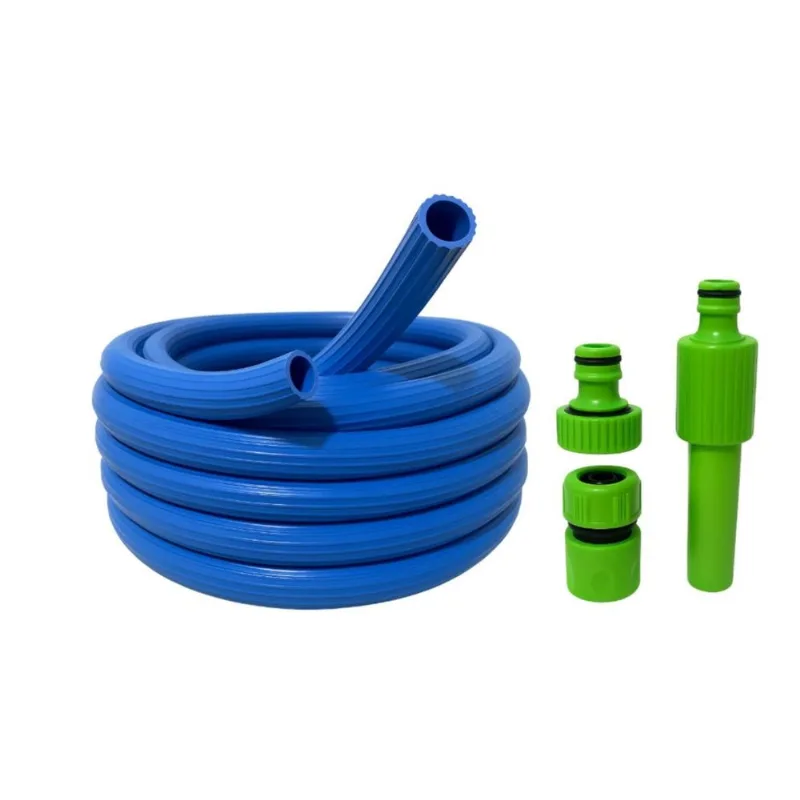 Manguera de riego 1 2 x 15 metros azul con kit