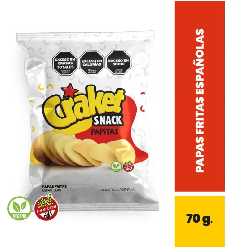 Papas fritas españolas Craket 70 grs