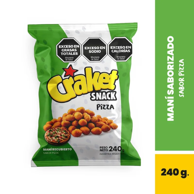 Maní sabor pizza Craket 240 grs