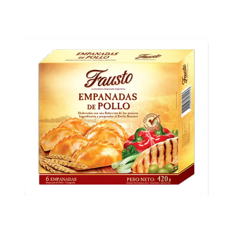 Empanadas Congeladas Fausto De Pollo 480 Gr