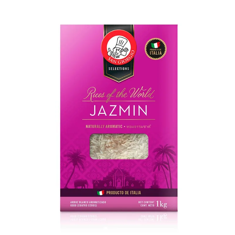 Arroz Jazmín E/ Caja Env. Al Vacío 1kg San Gio