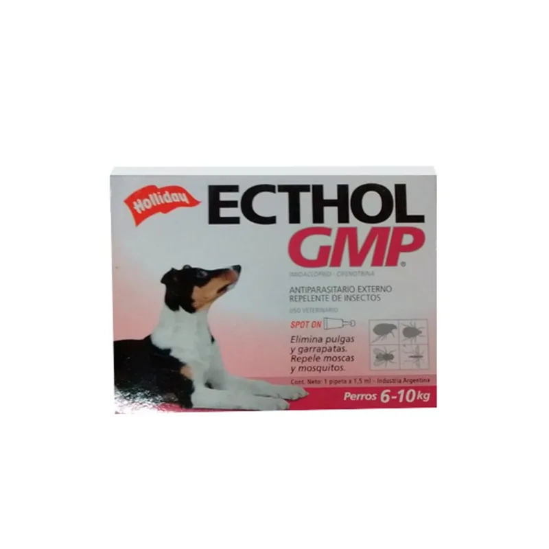 PIPETA ECTHOL PERROS DE 6 A 10 KG