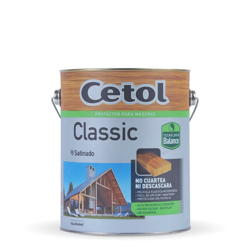 Protector para madera Cetol Classic Balance satinado 4 Lts Cedro