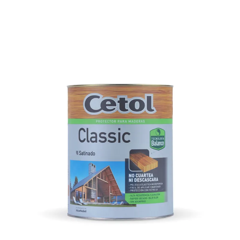Protector para madera Cetol Classic Balance satinado 1 Lts Nogal