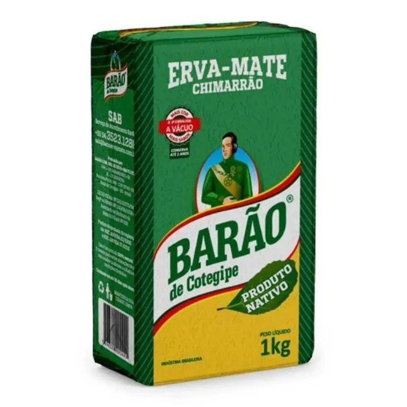 Erva-mate Barão De Cotegipe Chimarrão A Vácuo Nativo 1 Kg