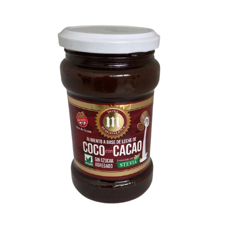 Dulce Doña Magdalena a base de coco con cacao 360 g.