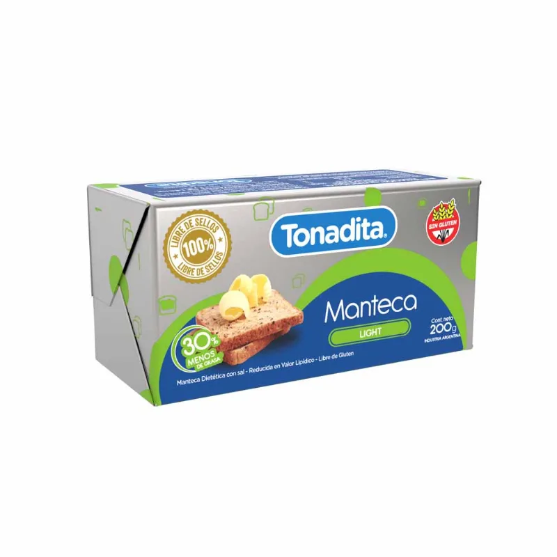 Manteca Tonadita Reducida X 200gr