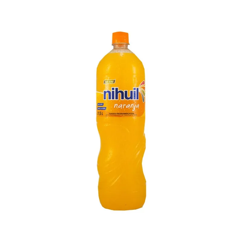 Agua saborizada de naranja Nihuil sin gas 1,5 lts