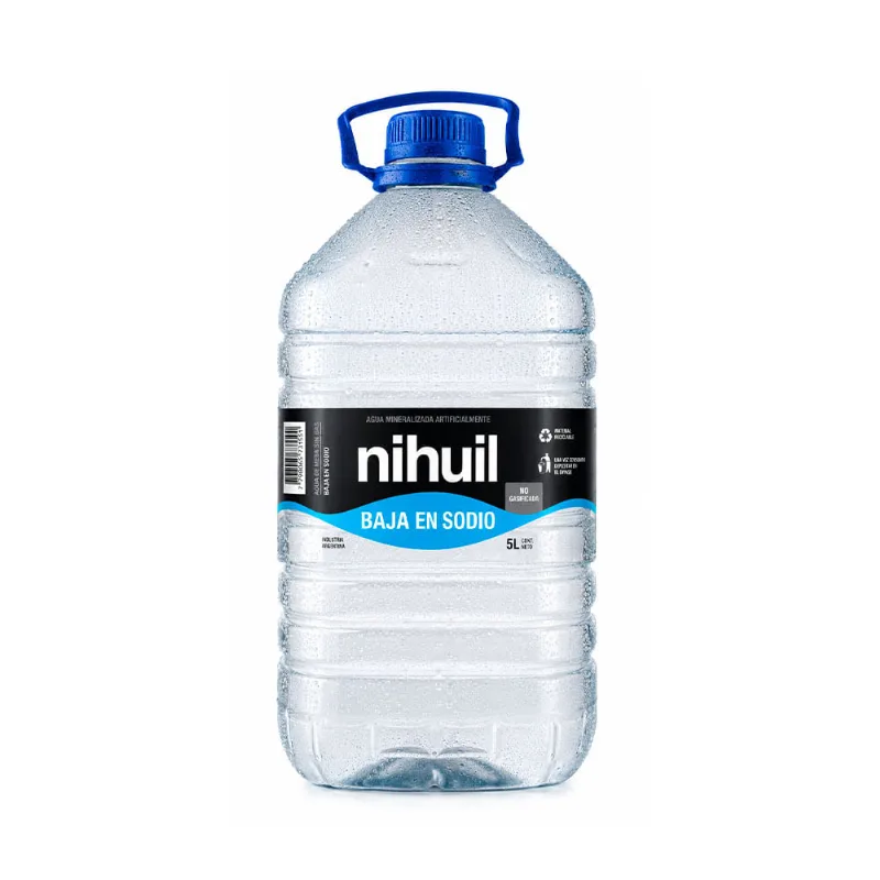 Agua Sin Gas Baja en Sodio 5 Lts Nihuil