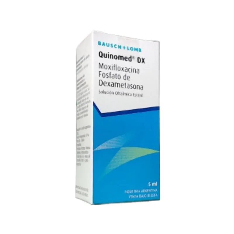 Quinomed DX Moxifloxacina + Dexametasona Fosf. Solución Oftálmica x 5 ml