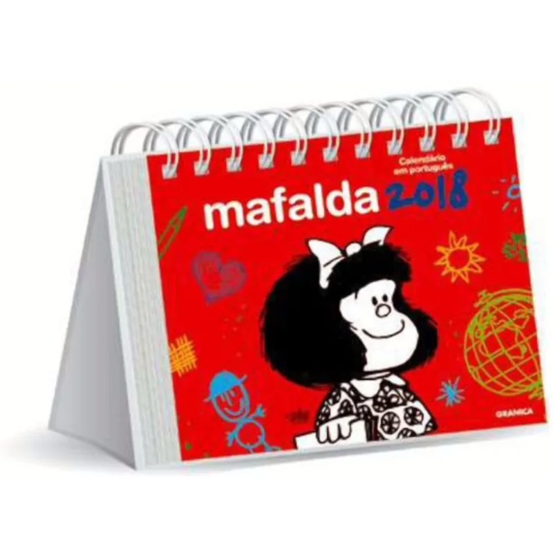 2018 CALENDÁRIOS - MAFALDA VERMELHO (PORTUGUÊS)