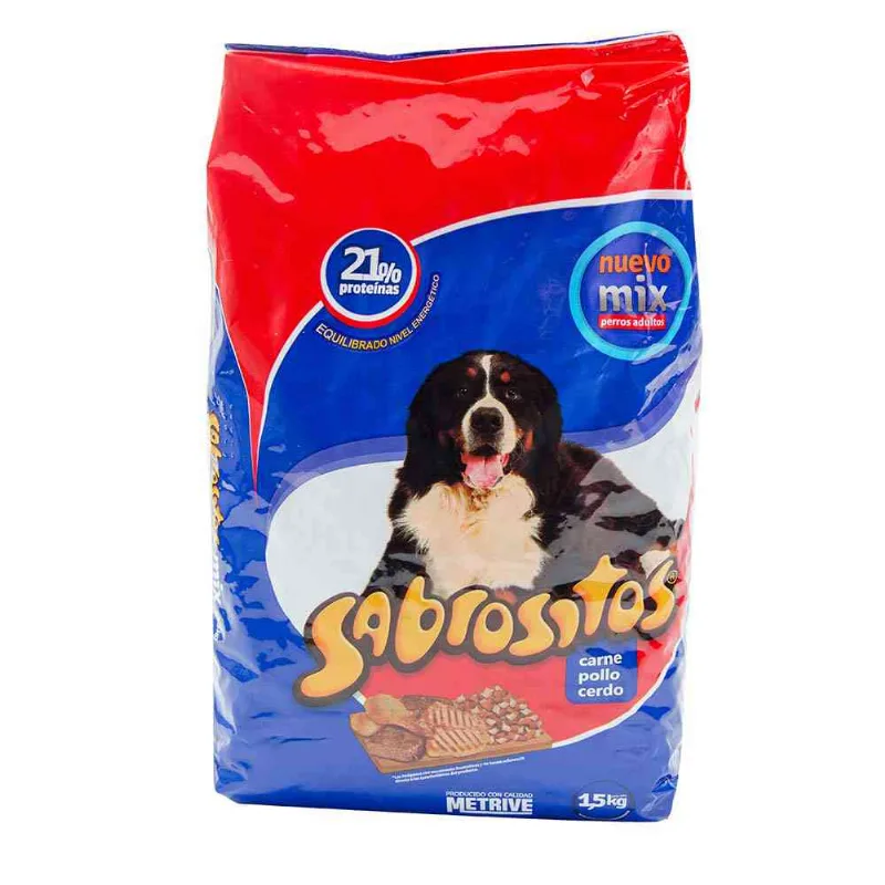 Alimento Para Perros Sabrositos Carne Pollo Y Cerdo 1,5 Kg